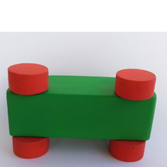 Brinquedo de Madeira Carrinho Educativo Infantil - BrinkTrok Brinquedos Inteligentes