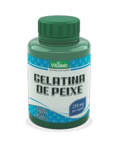 GELATINA DE PEIXE - 60 CÁPSULAS DE 250mg