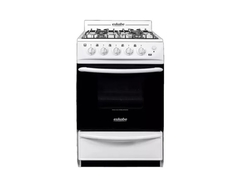 Cocina Eskabe Eskabe – 52 cm E2 BC multigas 4 hornallas blanca 220V puerta con visor 62L