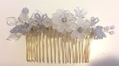 Peineta de flores heladas Style 7457 Candy - Light Blue - Gold