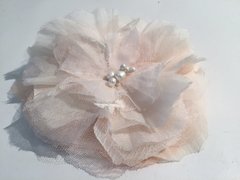 Imagen de Flor de gasa de seda natural coral