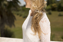 Peineta de flores heladas Style 7457 Candy - Light Blue - Gold en internet