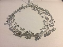 Tiara chispas strass silver Estilo 7423 - tienda online