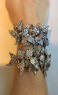 BRAZALETE LEAVES STRASS