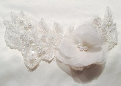 Tocado organza y guipiur Estilo T5003 - comprar online