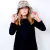 Vestido Cuello Volcado con Picot en internet