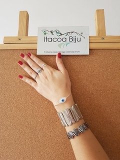 Bracelete Olho Grego Prata