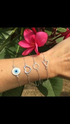 Pulseira Olho Grego Prata