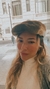 Authentic fur beret/ boina de piel