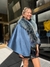 Cape Blue Fox fur & Blue Alpaca silk - comprar online