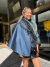Cape Blue Fox fur & Blue Alpaca silk - comprar online