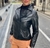 106 Biker jacket with quilted in sleeves/ rockera con mangas matelaseadas - comprar online