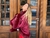 Burgundy Cape cashmere &fox/ Capa zorro - tienda online