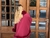 Burgundy Cape cashmere &fox/ Capa zorro - comprar online