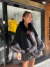 Short Cape of black Cashmere & black fox - comprar online
