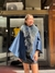 Cape Blue Fox fur & Blue Alpaca silk