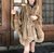 Beige Cashmere and groenland fox cape en internet