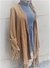 Suede cape with fringes/ Capa de gamuza con flecos