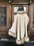 Beige cashmere & fox cape/ capa de cashmere &zorro - comprar online