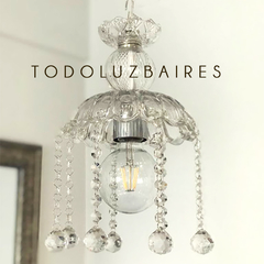 Colgante de vidrio de 1 luz modelo Albertina - comprar online