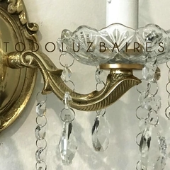 Imagen de Aplique de pared de 2 luces en bronce pulido