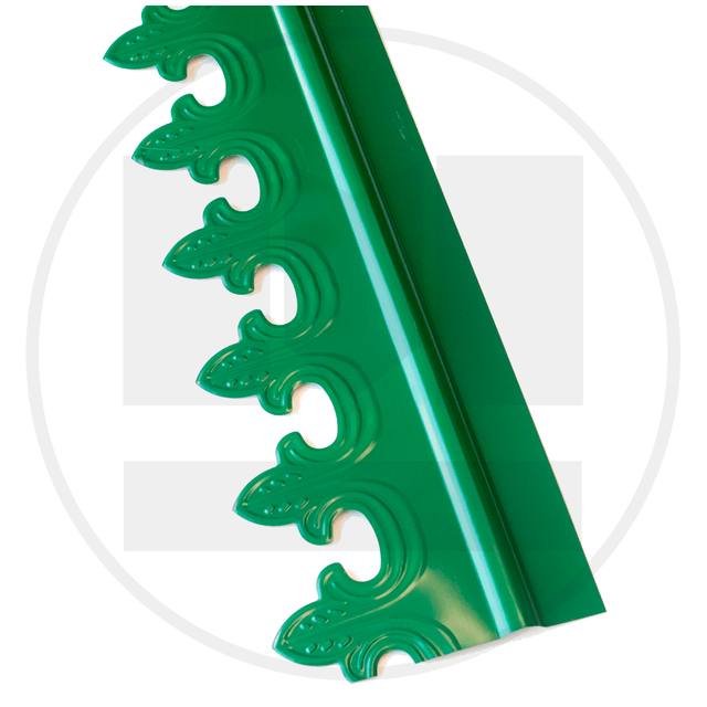 2 metros Luminus verde punta no elástico cenefa 3cm l025 sólo 0,80 €//m
