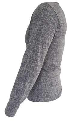REMERA MANGA LARGA GRIS - comprar online
