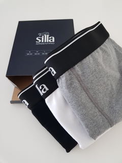 BOXERS ALGODON/ELASTANO NEGRO, GRIS O BLANCO