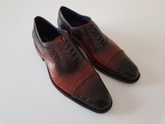 ZAPATO VESTIR SIMIL LAGARTO/CROCO FONDO SUELA