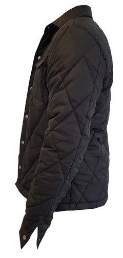 CAMPERA MATELASEADA ROMBOS FORRADA NEGRO - comprar online