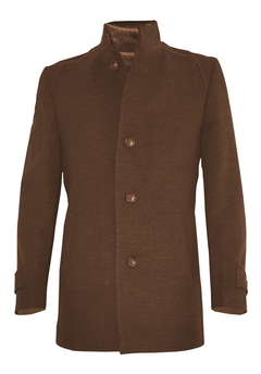 GABAN PAÑO CUELLO ALTO SLIM COLOR CAMEL