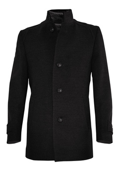 GABAN PAÑO CUELLO ALTO SLIM COLOR NEGRO