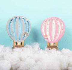 Globo Aerostático - en Madera y luces led a pilas - comprar online