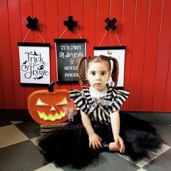 Calabaza HALLOWEEN - en Madera y luces led a pilas - Petit Lupe