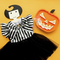 Calabaza HALLOWEEN - en Madera y luces led a pilas