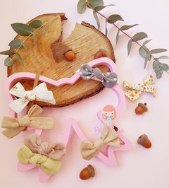 Moño organizador en madera de vinchas elásticas y gomitas para el cabello - comprar online