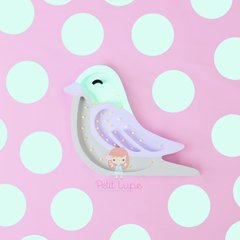 Pájaro sentado - en Madera y luces led a pilas - tienda online