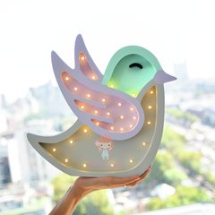 Pájaro Volando - en Madera y luces led a pilas - comprar online
