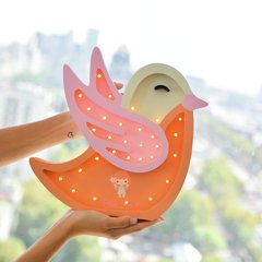 Pájaro Volando - en Madera y luces led a pilas en internet