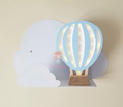 Imagen de Globo Aerostático - en Madera y luces led a pilas