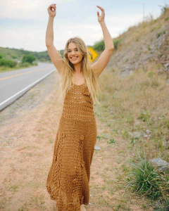 Imagen de Vestido “Alhambra “. Diseño tejido sólo por encargue (Pre-Order), consultas por mensaje privado.