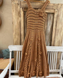 Vestido “Alhambra “. Diseño tejido sólo por encargue (Pre-Order), consultas por mensaje privado. - tienda online