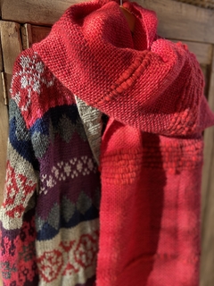 Pashmina TELAR ,roja - comprar online