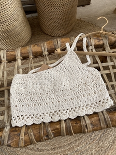 TOP asimétrico Natural. - comprar online