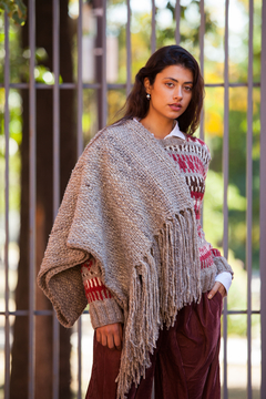 Pashmina “Monte”Grisácea - tienda online