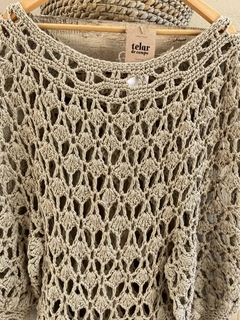 Vestido”MALBA” beige oscuro. - comprar online