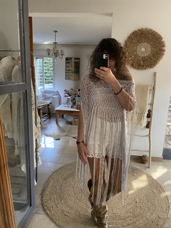 Poncho “ASTURIANO “Gris perla - comprar online