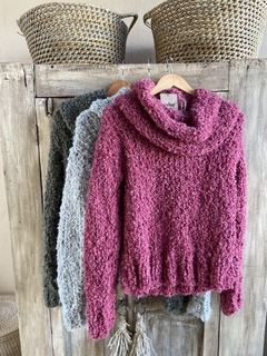 Sweater “BOUCLÉ” Frambuesa en internet
