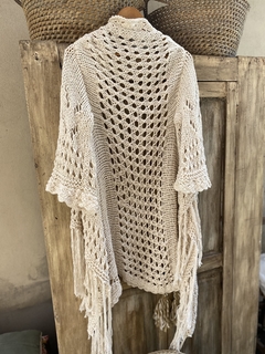 Saco Poncho“Boheme”Natural en internet