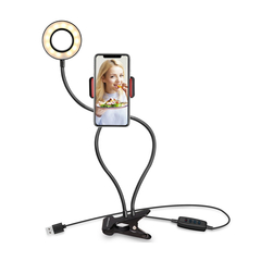 TRIPODE FLEXIBLE CON LUZ SELFIE